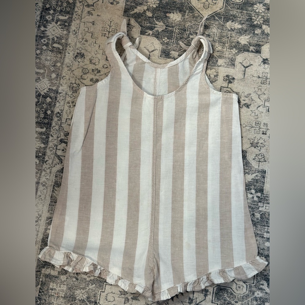 Little Co by Lauren Conrad linen ruffles romper